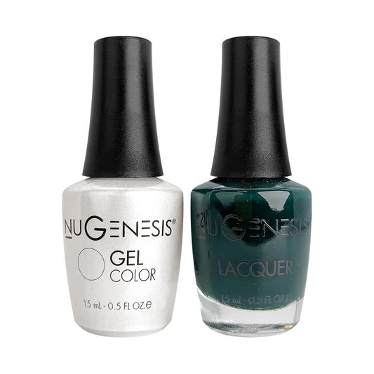 Nugenesis Gel Nail Polish Duo - 015 Green Colors - British Green