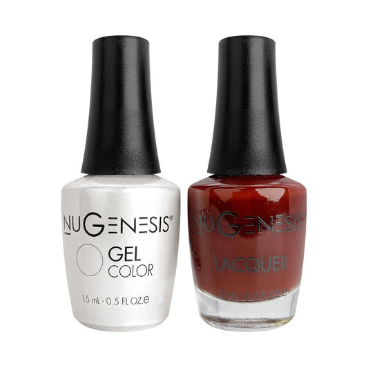 Nugenesis Gel Nail Polish Duo - 041 Red Colors - Chocolate Dip