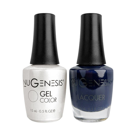 Nugenesis Gel Nail Polish Duo - 042 Blue Colors - Second Date