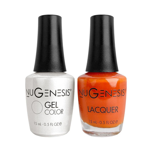 Nugenesis Gel Nail Polish Duo - 046 Orange Colors - Mango Tango