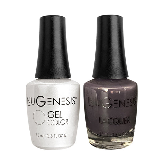 Nugenesis Gel Nail Polish Duo - 059 Brown Colors - Beaver Tail