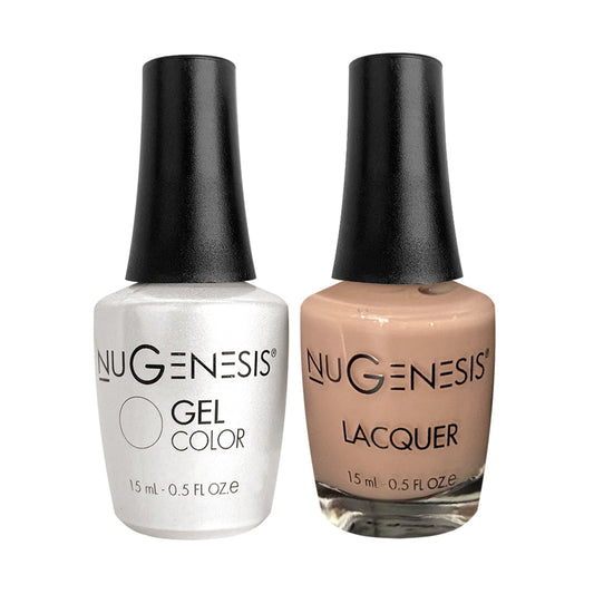 Nugenesis Gel Nail Polish Duo - 092 Beige Neutral Colors - Toasted Marshmallow