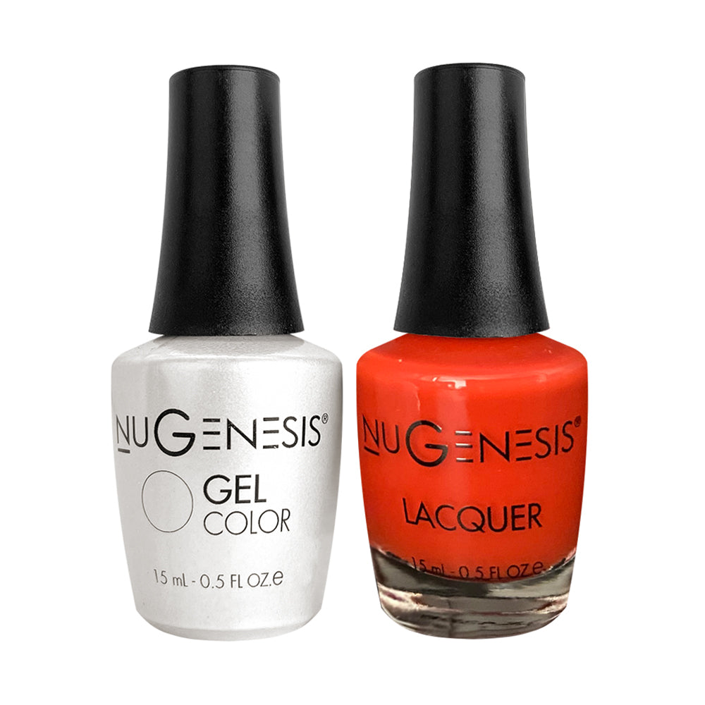 Nugenesis Gel Nail Polish Duo - 097 Coral Pink Colors - Cherry Pie