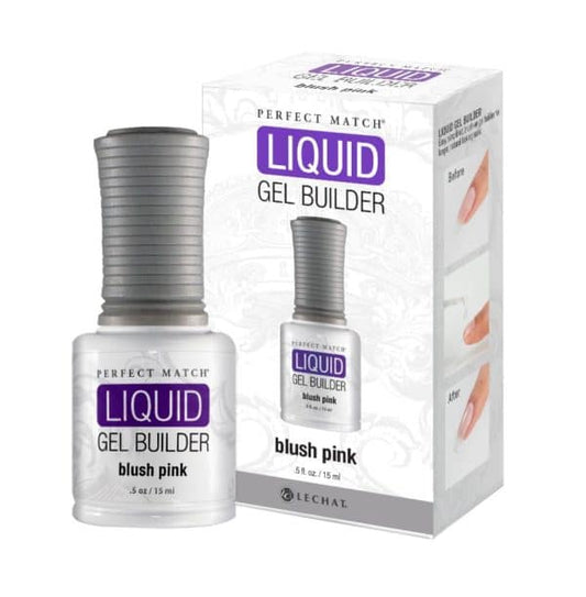 LeChat Perfect Match Liquid Gel Builder Brush Pink 0.5 oz - #LGB02