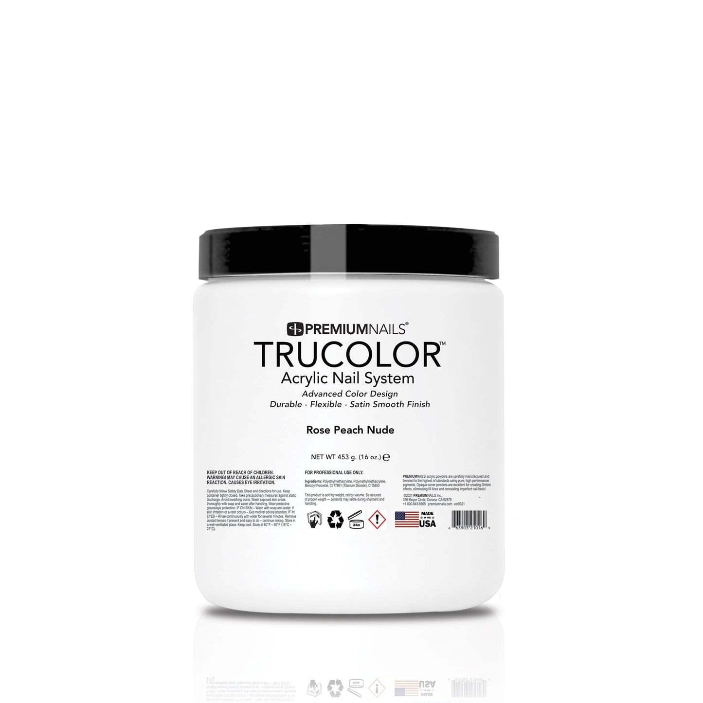 Rose Peach Nude (Opaque/Cover) - TRUCOLOR Nail Sculpting Powder