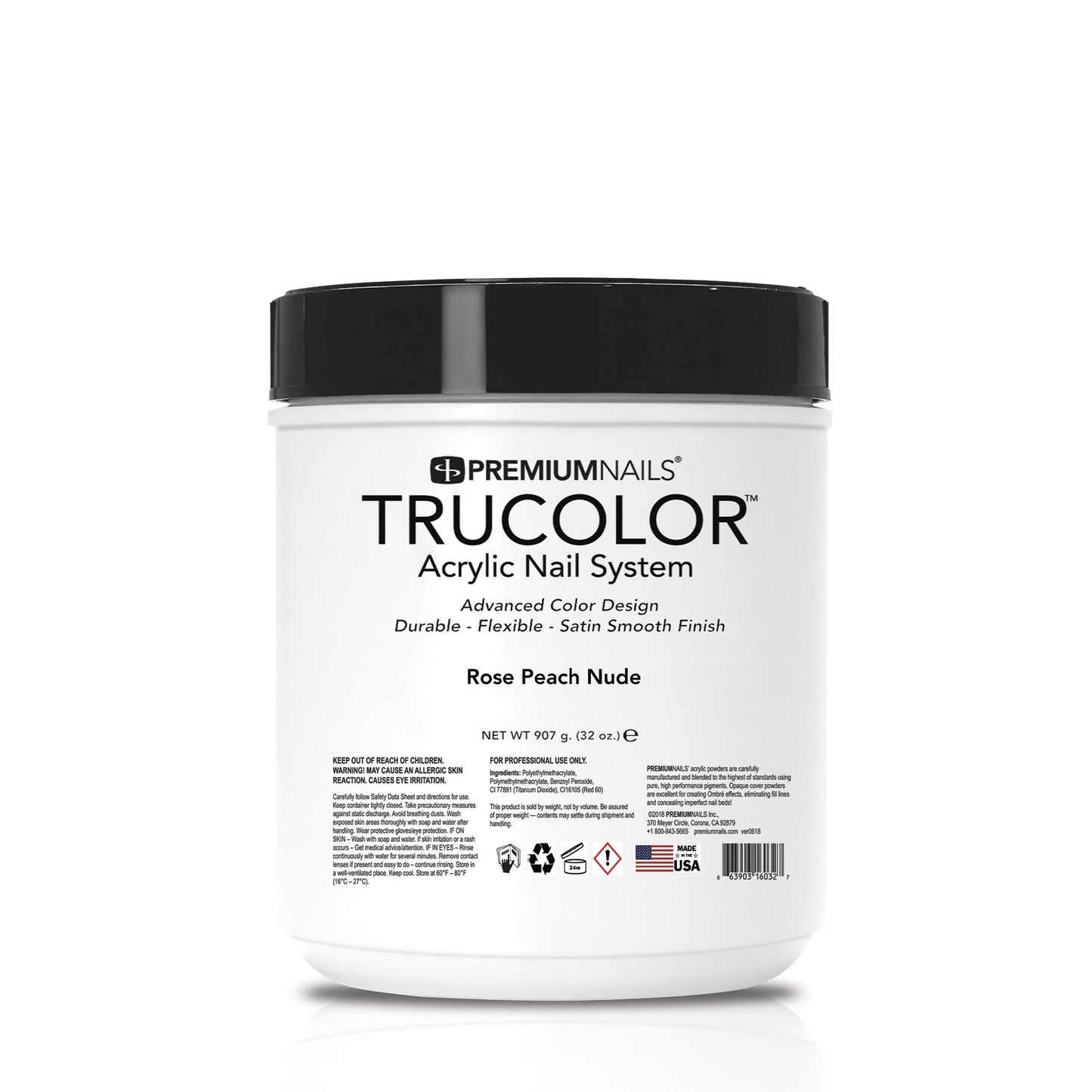 Rose Peach Nude (Opaque/Cover) - TRUCOLOR Nail Sculpting Powder