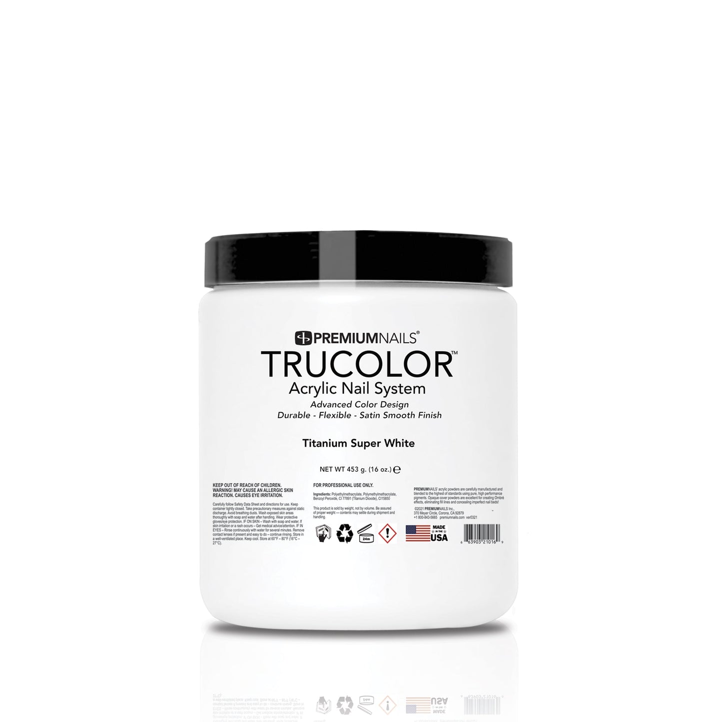 Titanium Super White - TRUCOLOR Nail Sculpting Powder