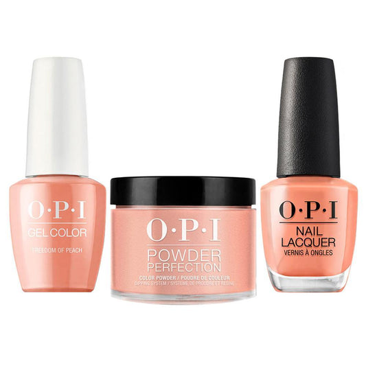 OPI 3 in 1 - W59 Freedom of Peach - Dip, Gel & Lacquer Matching