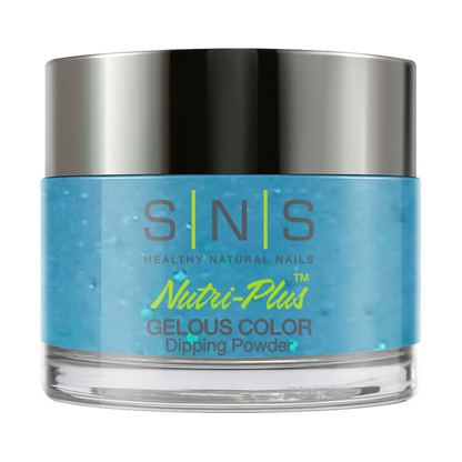 SNS Dipping Powder Nail - BM18 - Blue Glitter Colors