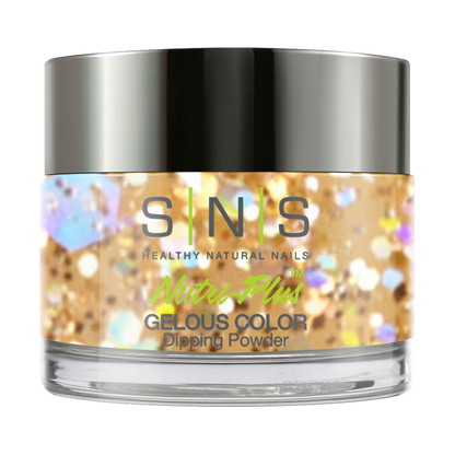 SNS Dipping Powder Nail - BP02 - Gold Glitter Colors