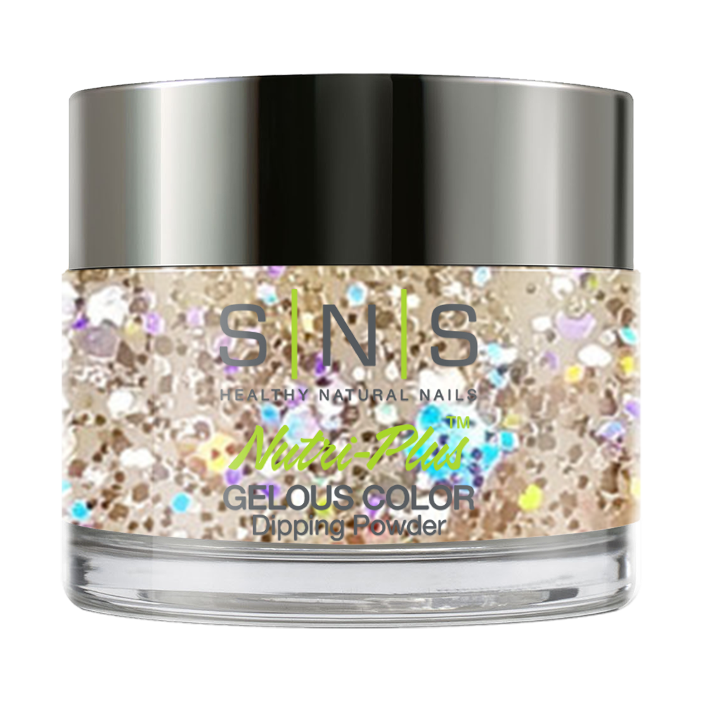 SNS Dipping Powder Nail - BP30 - Glitter Gold Colors