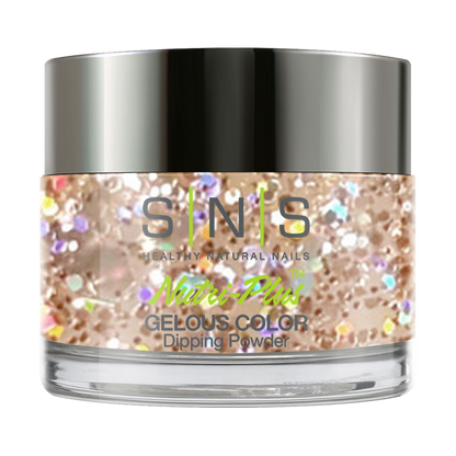 SNS Dipping Powder Nail - BP32 - Glitter Gold Colors