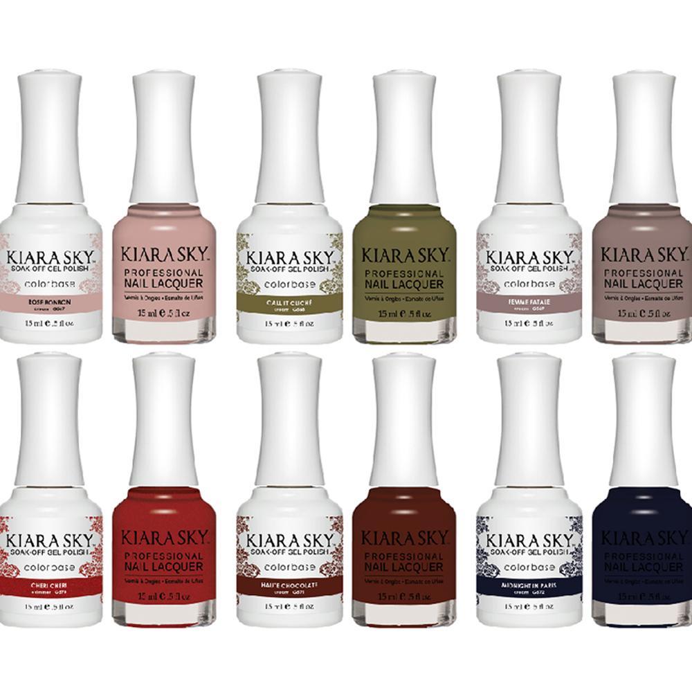 Kiara Sky Dream Of Paris Gel & Lacquer Collections (06 Colors): 567, 568, 569, 570, 571, 572