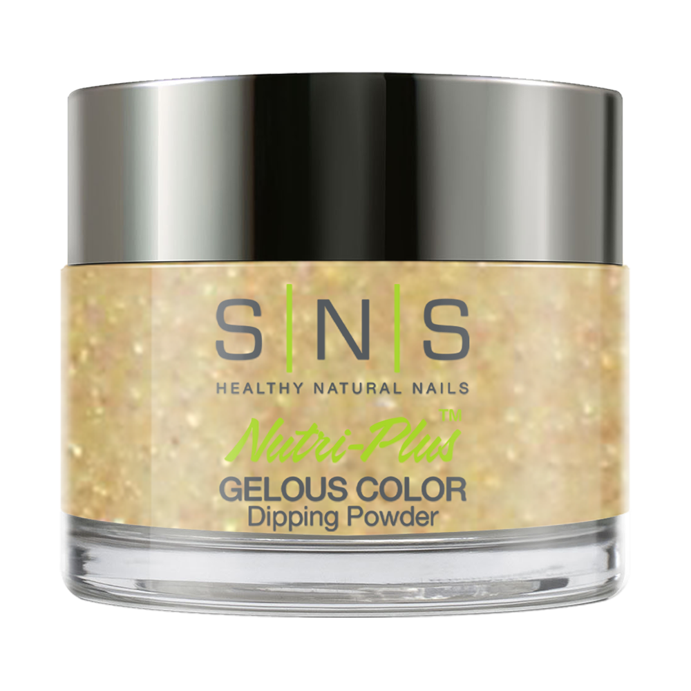 SNS Dipping Powder Nail - HD01 - Beige Glitter Neutral Colors