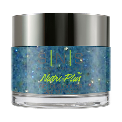 SNS Dipping Powder Nail - HD14 - Blue Glitter Colors