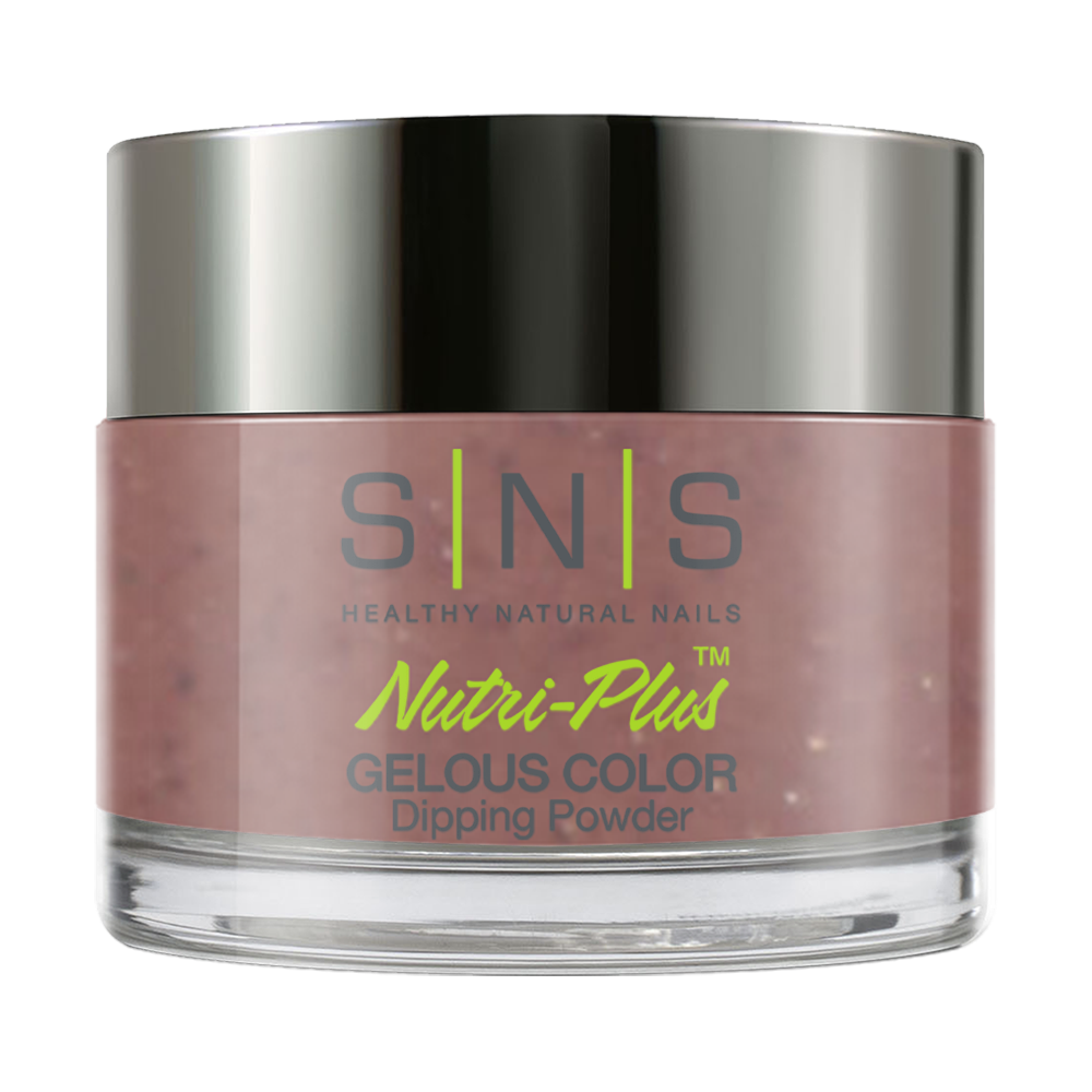 SNS Dipping Powder Nail - HM15 Rutabaga - Brown Purple Colors