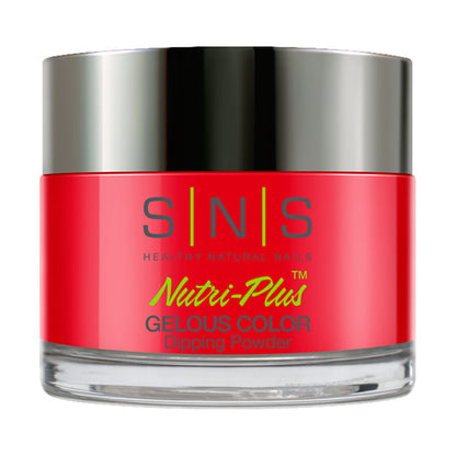SNS Dipping Powder Nail - LG10 Mandarin Fish - Red Neon Colors