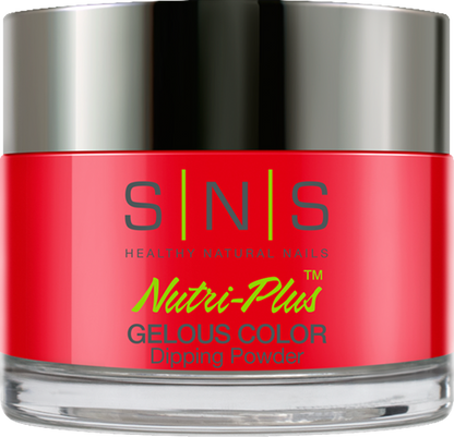 SNS Dipping Powder Nail - LG10 Mandarin Fish - Red Neon Colors