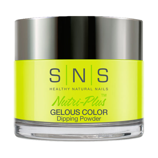 SNS Dipping Powder Nail - LG17 Evinrude, Wake Up! - Yellow Neon Colors