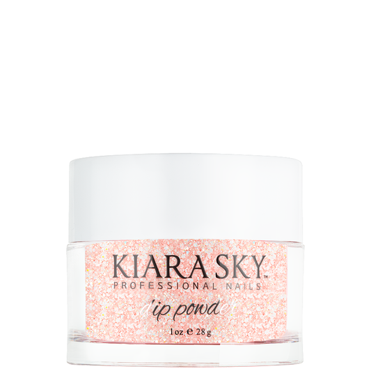 Kiara Sky Dipping Powder 1oz - PINKING OF SPARKLE