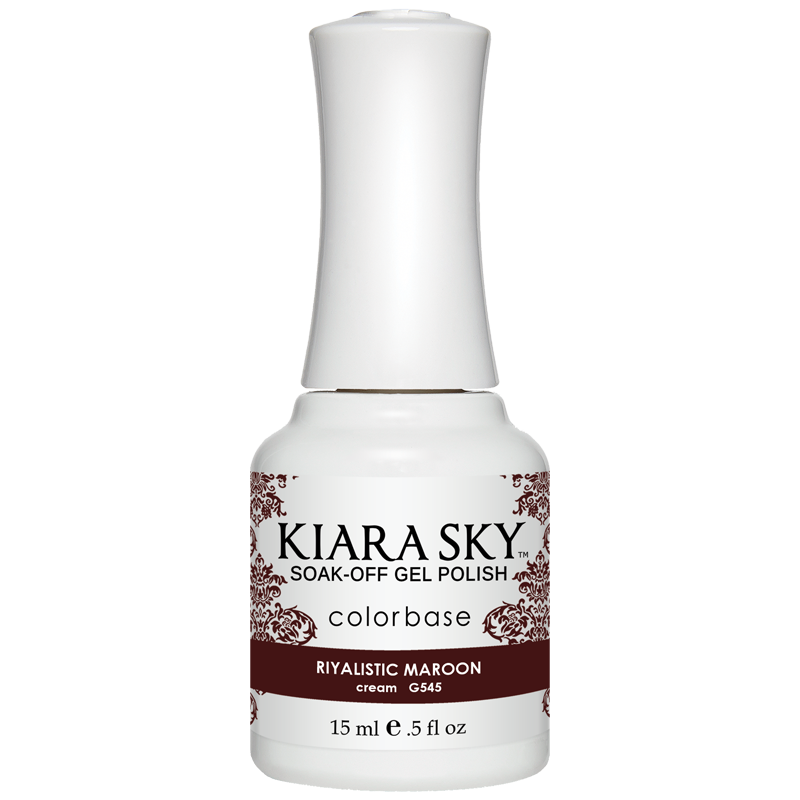 Kiara Sky Gel Polish - RIYALISTIC MAROON