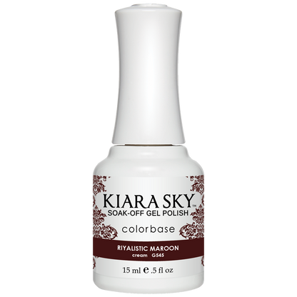 Kiara Sky Gel Polish - RIYALISTIC MAROON