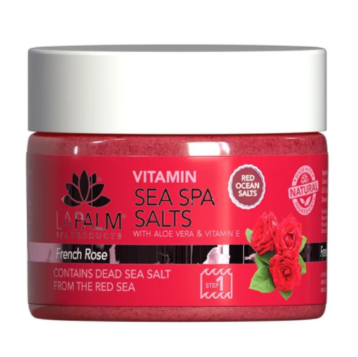 LaPalm Sea Spa Salts 12oz - French Rose