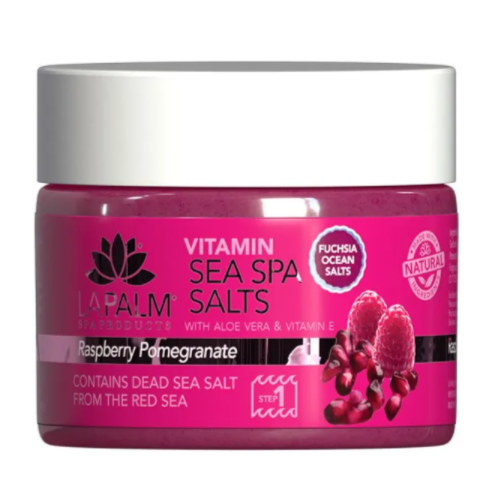 LaPalm Sea Spa Salts 12oz - Raspberry Pomegranate