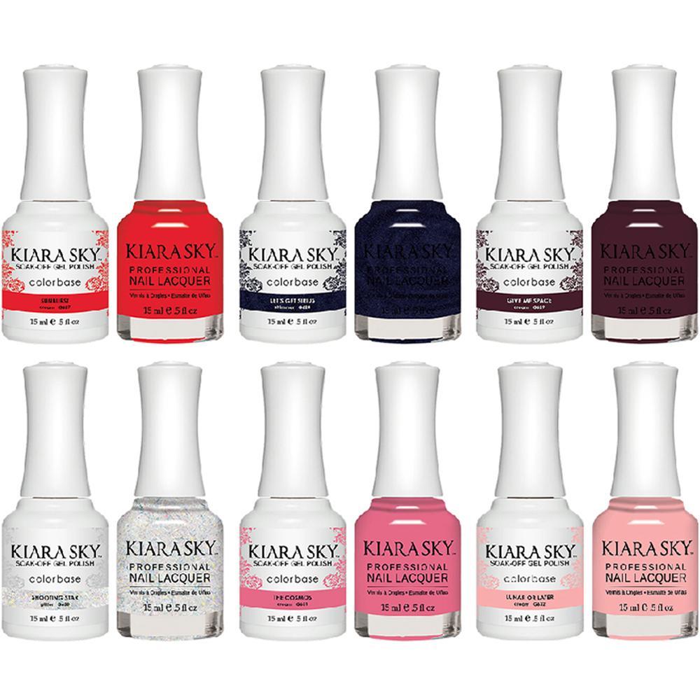 Kiara Sky Stargazer Gel & Lacquer Collection (06 Colors): 627, 628, 629, 630, 631, 632